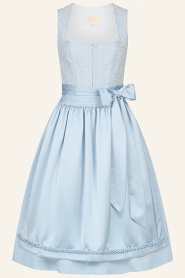 Kruger Long Dirndl 2pcs. 70cm "Soreya" blue