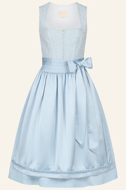 Kruger Long Dirndl 2pcs. 70cm "Soreya" blue