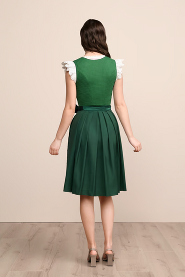 Kruger Midi Dirndl 2pcs. 60cm "Liska" green (36)