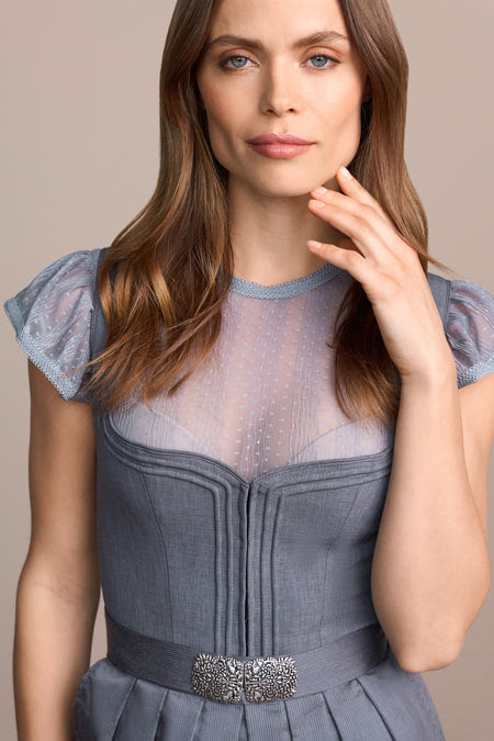 Julia Trentini Fenna Dirndl, Blue — 70cm Long
