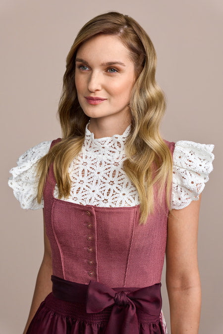 Julia Trentini Long Dirndl Jill, Red — 70cm – Simply German USA