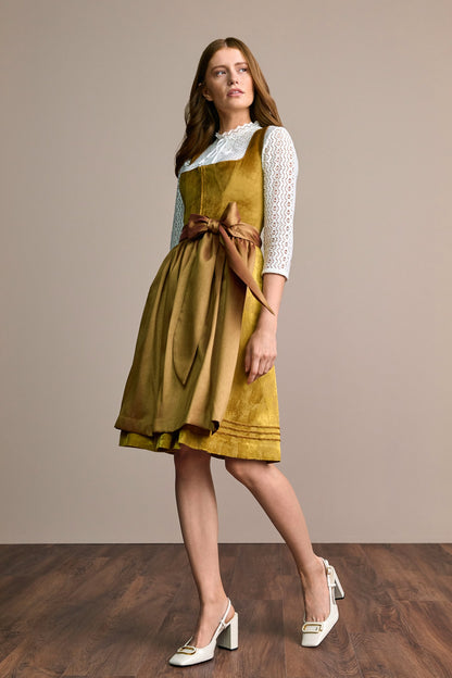 Julia Trentini Milla Midi Dirndl, Yellow — 60cm
