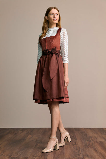 Julia Trentini Milla Midi Dirndl, Red — 60cm