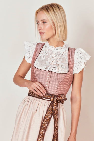 Julia Trentini Klara Midi Dirndl, Rose — 60cm