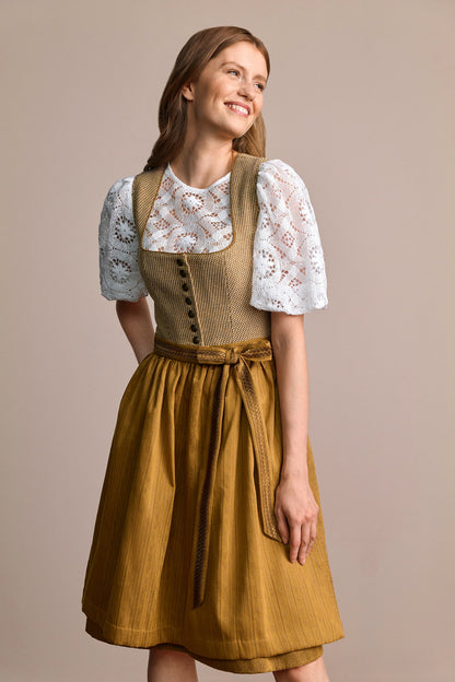 Julia Trentini Janine Midi Dirndl, Yellow — 60cm