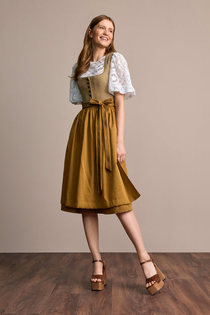 Julia Trentini Janine Dirndl, Yellow — 70cm Long