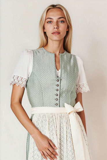 Julia Trentini Emilia Midi Dirndl, Green — 60cm