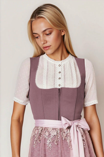 Julia Trentini Laura Midi Dirndl, Purple — 60cm