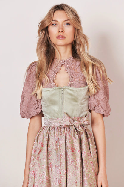 Julia Trentini Alica Dirndl, Green — 70cm Long