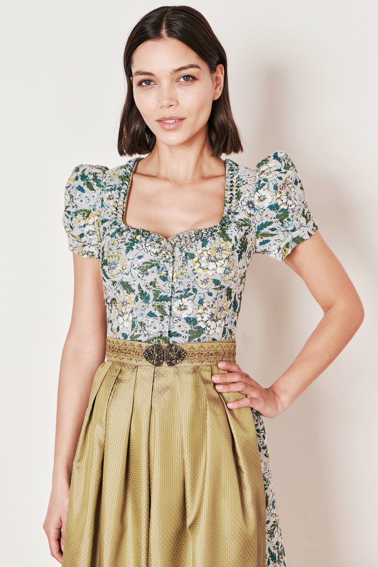 Julia Trentini Ariela Dirndl, Green — 70cm Long