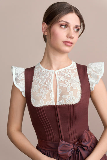 Julia Trentini Norelia Dirndl, Red — 70cm Long