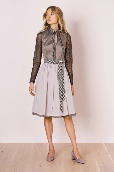 Julia Trentini Erna Midi Dirndl, Silver — 60cm