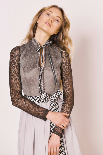 Julia Trentini Erna Dirndl, Grey — 70cm Long