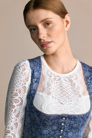 Julia Trentini Linn Midi Dirndl, Blue — 60cm