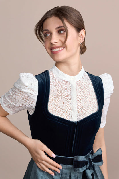 Julia Trentini Kajsa Dirndl, Blue — 70cm Long