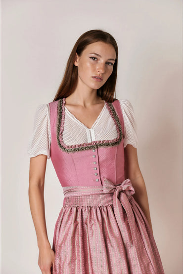 Julia Trentini Frederika Midi Dirndl, Rose — 60cm