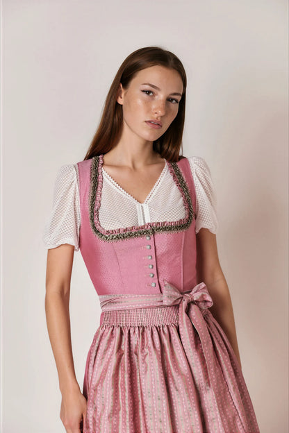 Julia Trentini Frederika Midi Dirndl, Rose — 60cm