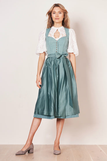 Julia Trentini Astrid Dirndl, Turquoise — 70cm Long