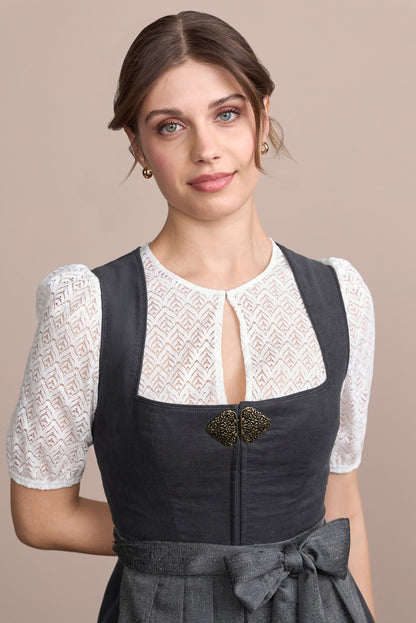 Julia Trentini Anselma Dirndl, Grey — 70cm Long