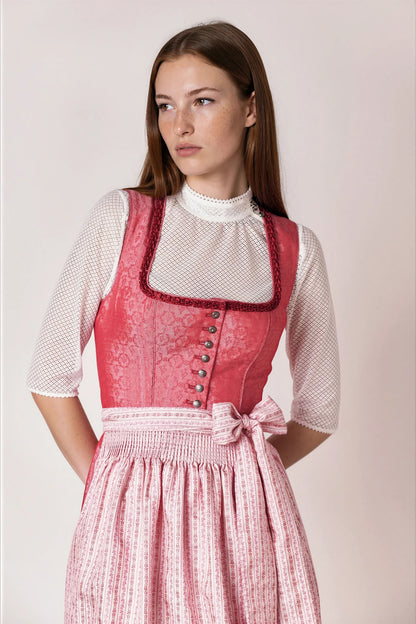 Julia Trentini Aloisa Midi Dirndl, Red — 60cm