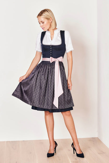 Julia Trentini Fritzi Midi Dirndl, Blue — 60cm