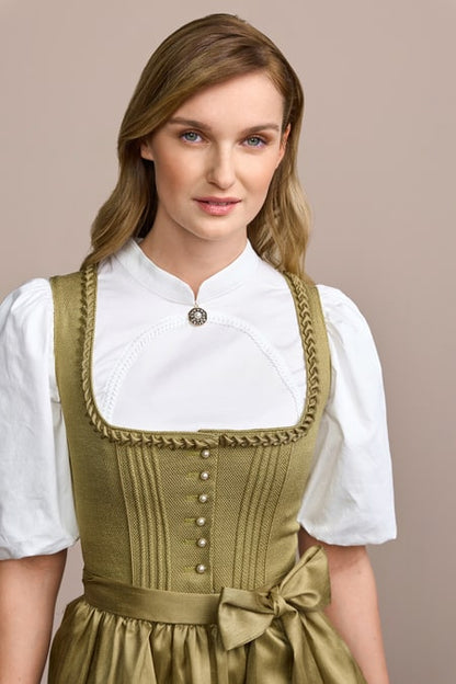 Julia Trentini Cathlin Dirndl, Olive — 70cm Long