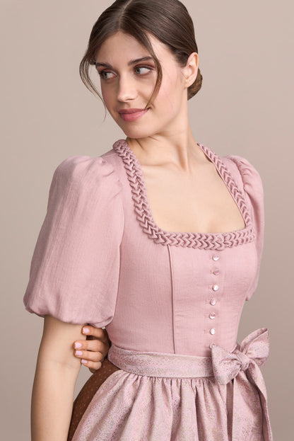 Julia Trentini Valena Dirndl, Rose — 70cm Long