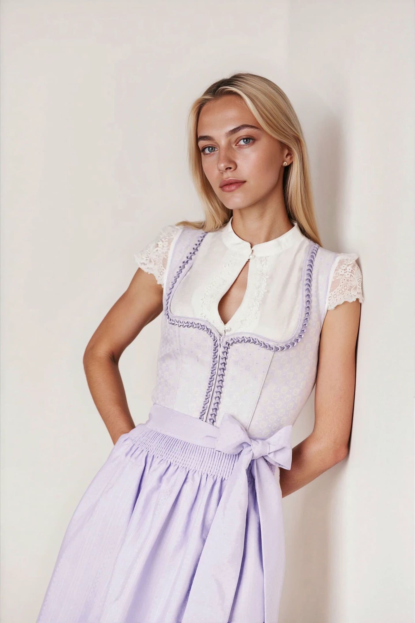 Julia Trentini Karla Midi Dirndl, Purple — 60cm