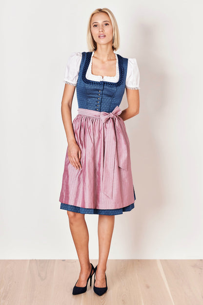 Julia Trentini Alma Midi Dirndl, Blue — 60cm