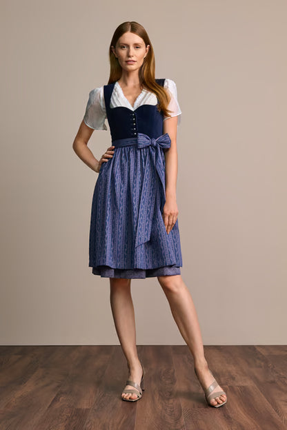 Julia Trentini Brenda Midi Dirndl, Blue — 60cm