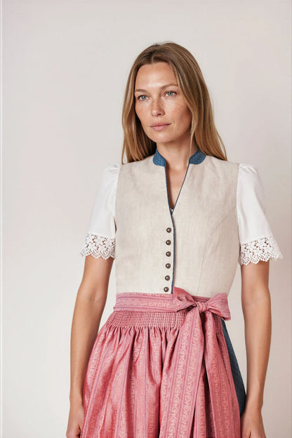 Julia Trentini Andrea Midi Dirndl, Beige — 60cm