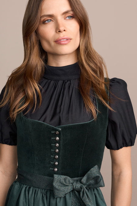 Julia Trentini Junia Dirndl, Green — 70cm Long