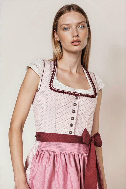 Julia Trentini Sophia Midi Dirndl, Rose — 60cm