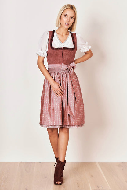 Julia Trentini Christa Midi Dirndl, Rose — 60cm