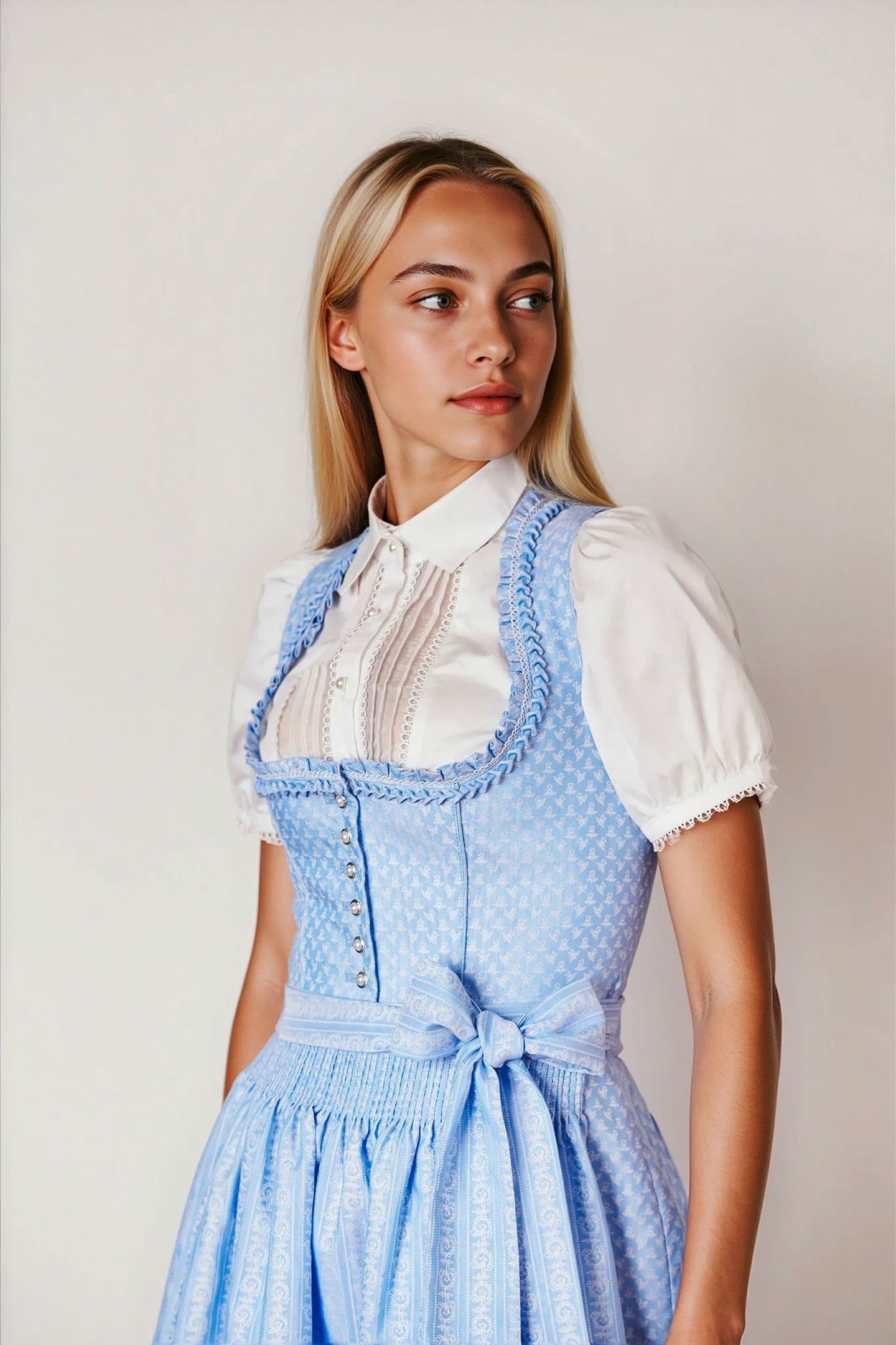 Julia Trentini Larissa Midi Dirndl, Blue — 60cm