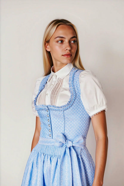 Julia Trentini Larissa Midi Dirndl, Blue — 60cm