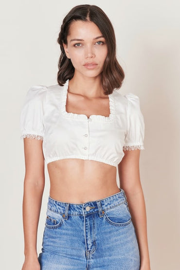 Dirndl blouse Rosalinde — ecru