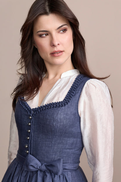 Julia Trentini Alruna Dirndl, Purple — 80cm Maxi