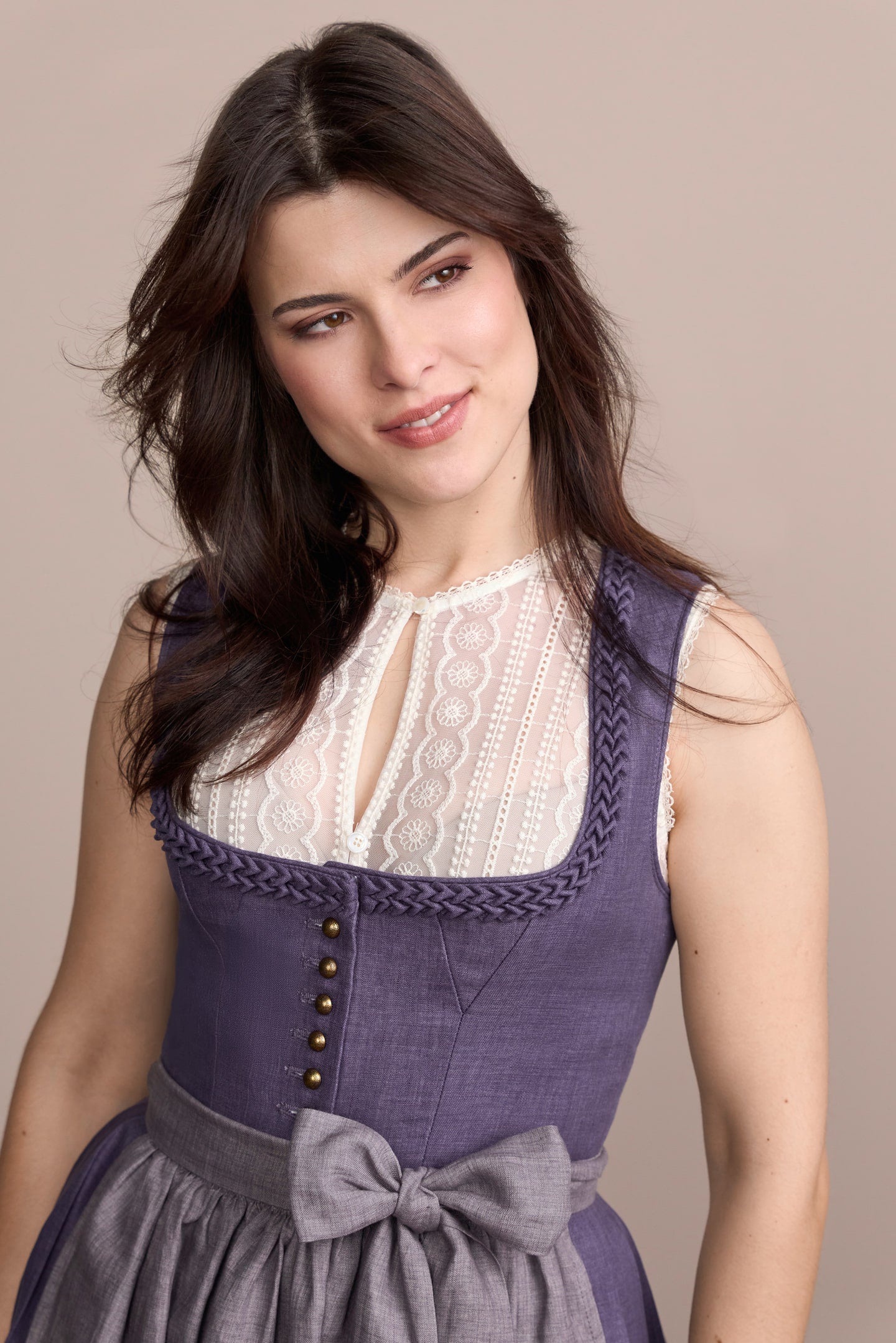 Julia Trentini Marenja Dirndl, Blue — 80cm Maxi