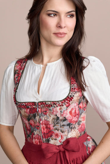 Julia Trentini Marlenea Dirndl, Red — 80cm Maxi