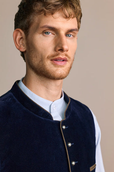 Waistcoat Franz — blue