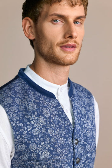 Waistcoat Malte — blue