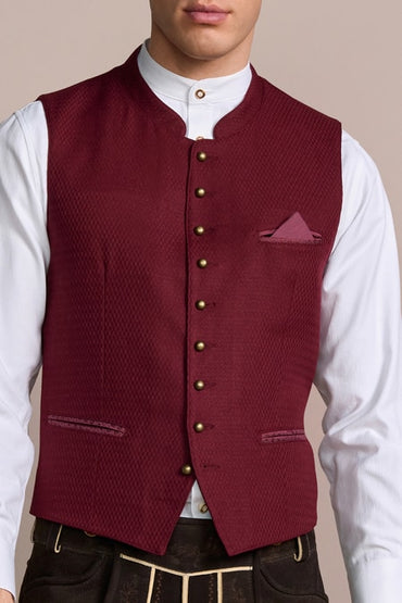 Waistcoat Lukas — red