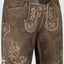 Trentini Men's Lederhosen "Oskar" brown with belt