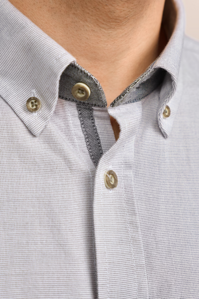 Krueger Traditional  Shirt "Ronald" gray (L)
