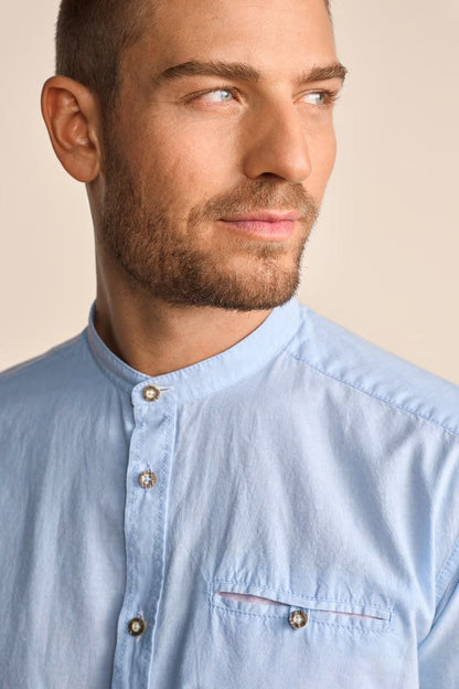 Krueger Traditional Long Sleeve Shirt "Matti" blue
