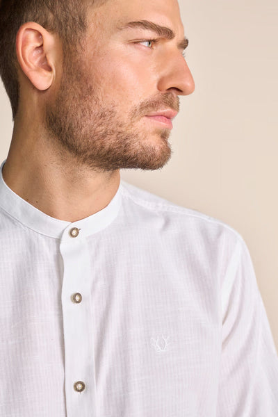 Krueger Traditional Long Sleeve Shirt "Ramin" white