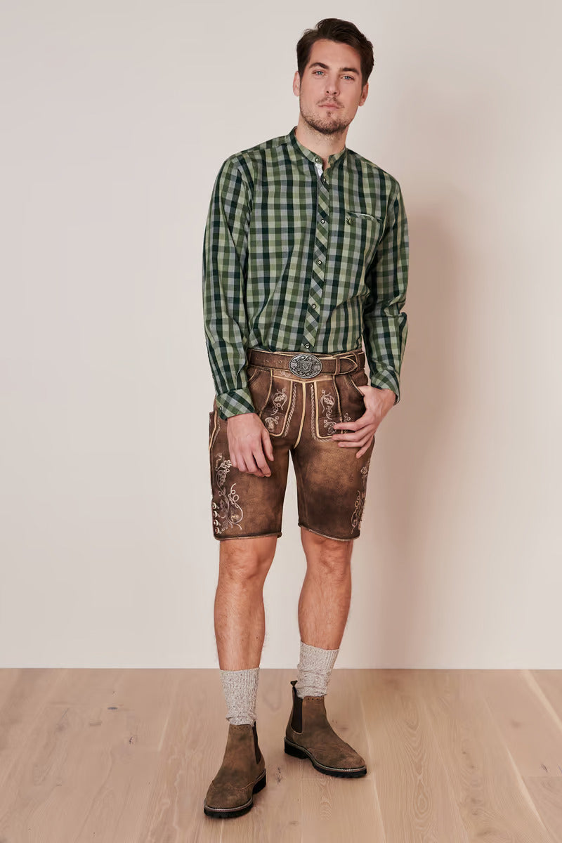 Krueger Traditional Long Sleeve Shirt "Flavio" green