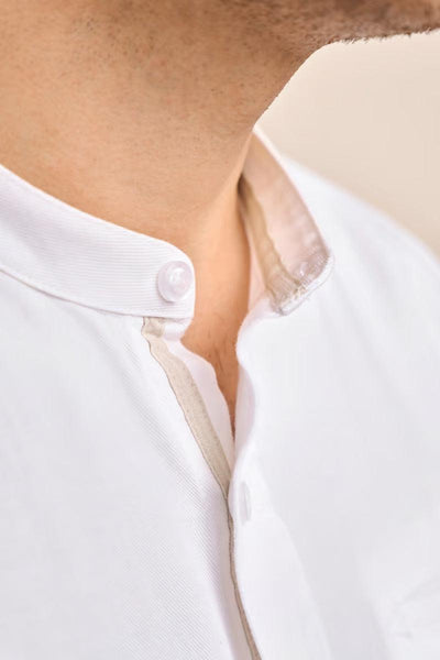 Krueger Traditional Long Sleeve Shirt "Abraham" white (M)