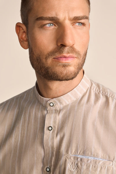 Krueger Traditional "Samir" (beige) Long Sleeve Shirt